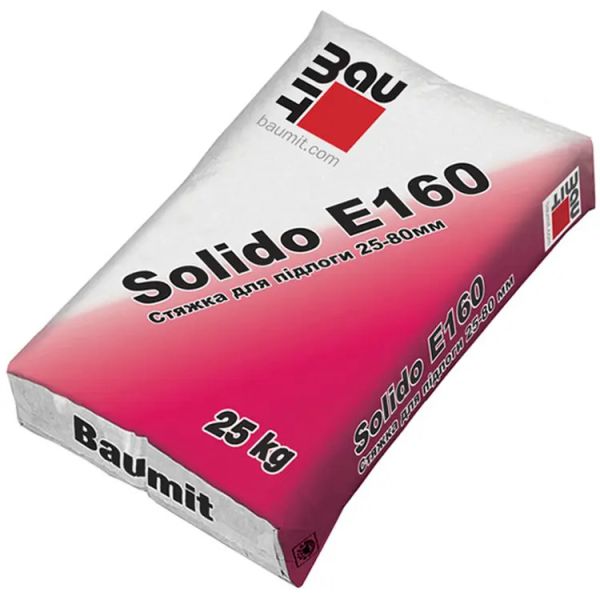 Стяжка напольная Baumit Solido E160 (толщина от 25-80 мм) 25 кг Baumit — фото, цена 248,00 грн