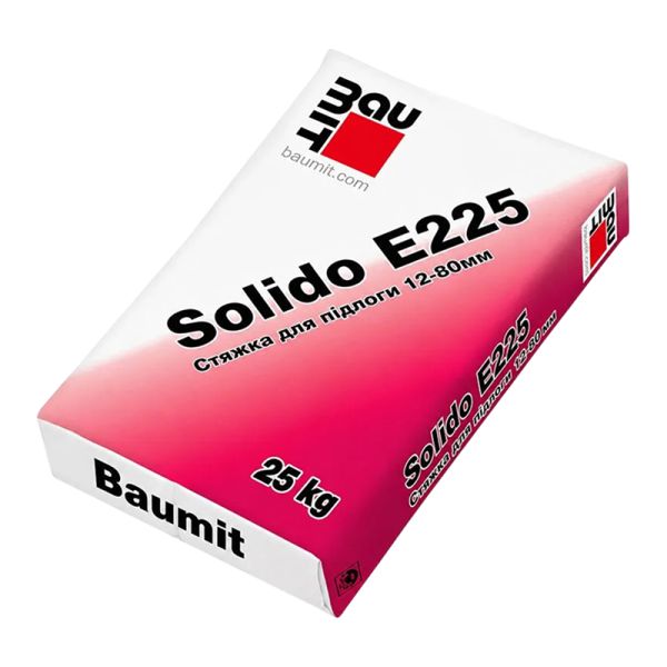 Стяжка для підлоги Baumit Solido E225 (товщина від 12-80 мм) 25 кг Baumit — фото, ціна 286,00 грн