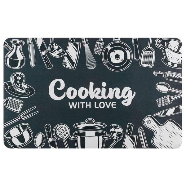 Влагопоглощающий коврик 500х800х3мм с надписью Cooking — фото, цена 280,00 грн
