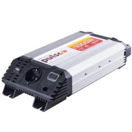 Перетворювач напруги PULSO/IMU-1020/12V-220V/1000W/USB-5VDC2.0A/мод.хвиля/клеми