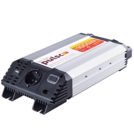 Перетворювач напруги PULSO/ISU-1000/12V-220V/1000W/USB-5VDC2.0A/син.хвиля/клеми