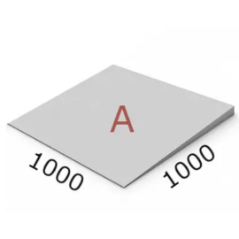 Клиноподібний утеплювач для пласкої покрівлі з пінопласту високої щільності. Елемент А