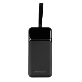 Power Bank – Портативная батарея 30.000 mAh. черный – GP-30BQC. быстрая зарядка 22.5W GRUNHELM