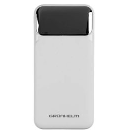 Power Bank - Портативная батарея 10.000 mAh. белый - GP-10WQC быстрая зарядка 22.5W GRUNHELM