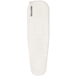 Самонадувающийся матрас сверхлегкий одноместный овальный Naturehike CNK2300DZ013, 35 мм, светло-серый