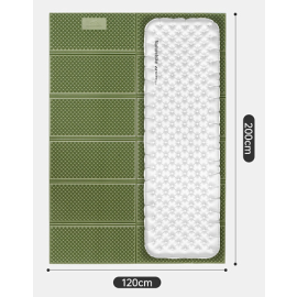 Коврик складной двойной IXPE Naturehike CNK2450WS044, алюминиевая пленка, 200x120х1,8 см