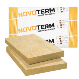 Мінеральна вата Новотерм Акустик 40 - 50 мм, базальтовий утеплювач, плити теплоізоляційні