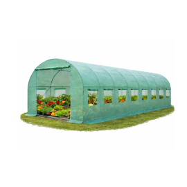 Теплица садовая 24 м² (8 х 3 х 2 м) с окнами