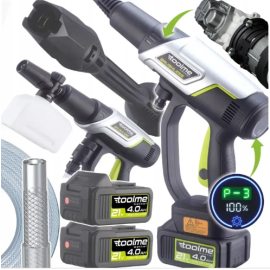 Акумуляторна мийка високого тиску TM280 PRO BRUSHLESS 450 Вт з алюмінієвою помпою, піногенератор