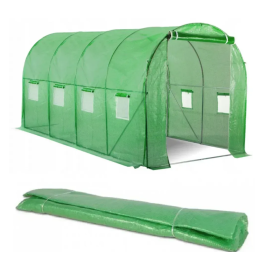 Плівка для теплиці 10 м² (4х2,5х2м) 140 г/м2, UV, вітростійка, морозостійка, Зелена