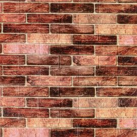 Самоклейка 3D панель стінова 770х700х3мм Коричнева цегла — Купити Панелі декоративні самоклеючі (м'які 3D панелі на стіну)