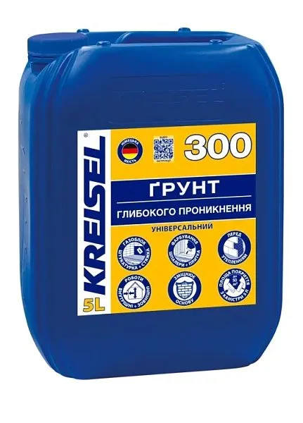 KREISEL 300 Грунт глибокого проникнення універсальний, 10 л — фото, ціна 285,00 грн