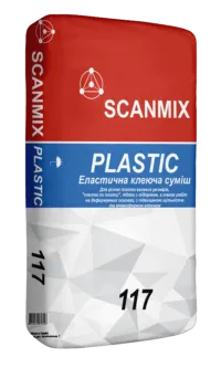117 SCANMIX PLASTIC FLEXIBLE (25кг) - Суміш еластична клеюча SCANMIX — фото, ціна 364,00 грн