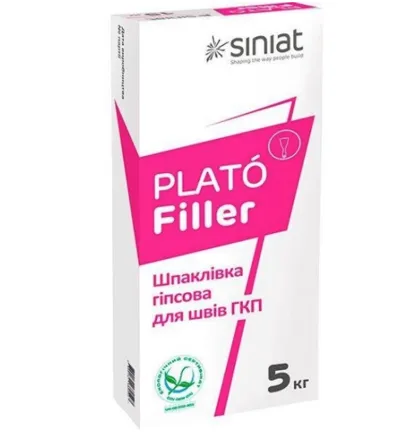 Шпаклівка гіпсова для швів ГКП PLATO Filler 5 кг — фото, ціна 36,00 грн