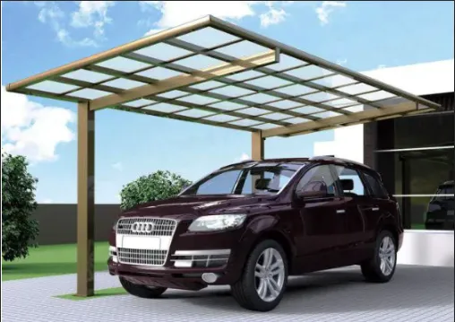 АВТОМОБІЛЬНИЙ НАВІС З АЛЮМІНІЮ З МОНОЛІТНИМ ПОЛІКАРБОНАТОМ OSCAR CARPORT F01-5628 — фото, ціна 187999,00 грн