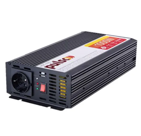 Перетворювач напруги/Зарядн. пристрій PULSO IMBC-1010/12V-220V/1000W/10A/мод.хвиля/клеми — фото, ціна 4669,00 грн