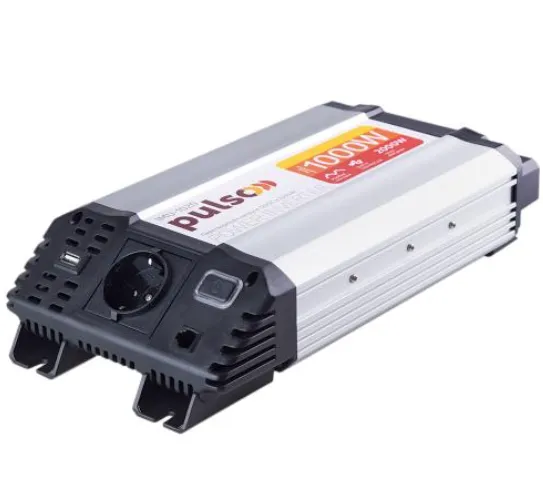 Перетворювач напруги PULSO/IMU-1020/12V-220V/1000W/USB-5VDC2.0A/мод.хвиля/клеми — фото, ціна 3176,00 грн