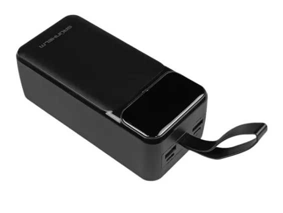 Power Bank – Портативная батарея 40.000 mAh. черный – GP-40BQC. быстрая зарядка 22.5W GRUNHELM — фото, цена 1801,00 грн