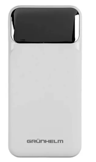Power Bank - Портативная батарея 10.000 mAh. белый - GP-10WQC быстрая зарядка 22.5W GRUNHELM — фото, цена 753,00 грн