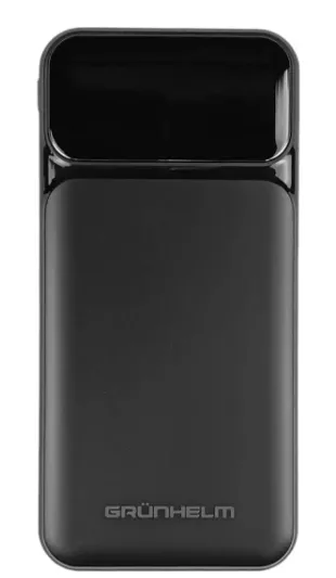 Power Bank - Портативна батарея 10.000 mAh. чорний - GP-10BQC швидка зарядка 22.5W GRUNHELM — фото, ціна 753,00 грн