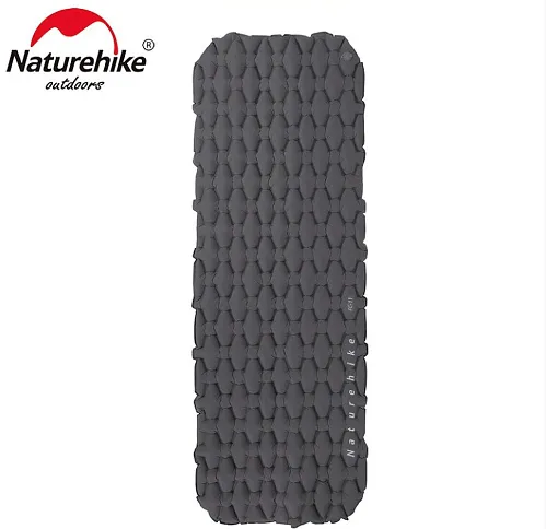 Килимок надувний Naturehike FC-10 NH19Z001-P, 65 мм, графіт — фото, ціна 1740,00 грн