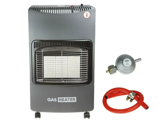 Портативный газовый обогреватель Gas Heater 3 режима мощности (1500 Вт, 2800 Вт, 4200 Вт) с редуктором — фото, цена 6490,00 грн