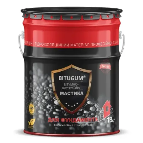 Мастика битумно-каучуковая BITUGUM 18 кг. — фото, цена 1249,00 грн