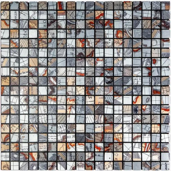 Самоклеящаяся алюминиевая плитка 300х300х3мм Серый квадратик Sticker Wall — фото, цена 115,00 грн