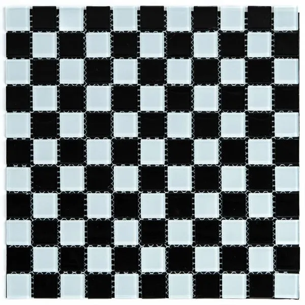 Мозаїка з декоративного скла 298х298х4,5мм Шахматка Sticker Wall — фото, ціна 115,00 грн
