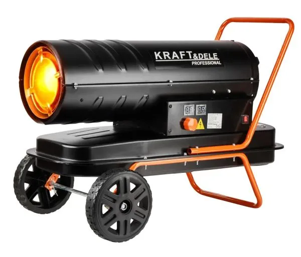 Дизельна теплова гармата Kraft&Dele KD11710 30 кВт з термостатом — обігрівач непрямого нагріву для приміщень, складів та будівництва Kraft&Dele — фото, ціна 13050,00 грн