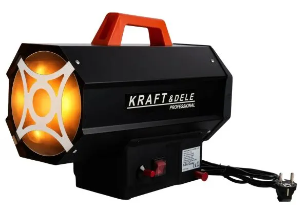 Газова теплова гармата 25 кВт Kraft&Dele KD11734 із газовим шлангом і редуктором для складу, майстерні та будівельних робіт Kraft&Dele — фото, ціна 4150,00 грн