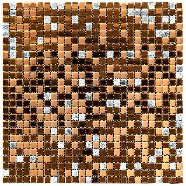 Мозаика зеркальная 298х298х4,5мм Медная Sticker Wall — фото, цена 160,00 грн