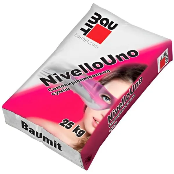 Cамовирівнююча суміш Baumit Nivello UNO 3-20мм 25кг (Україна) Baumit — фото, ціна 560,00 грн