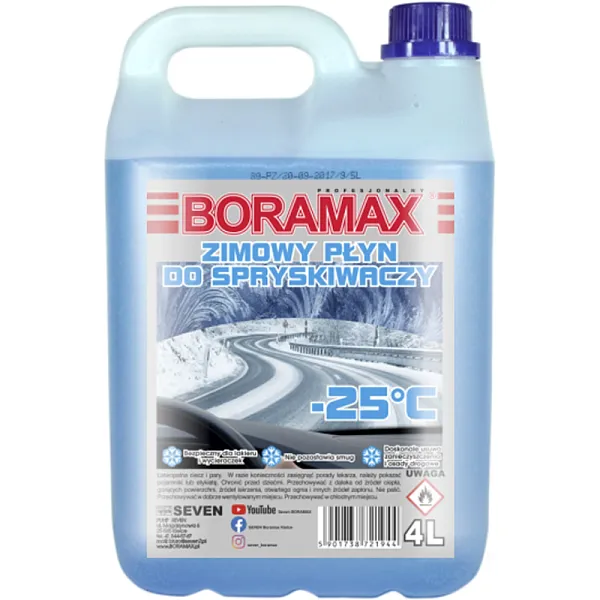 Омивач скла автомобільний зимовий Boramax, 4 л — фото, ціна 351,00 грн