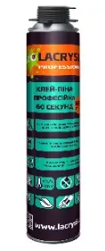 Клей-піна монтажна професійна 60 секунд LACRYSIL 800 мл LACRYSIL — фото, ціна 202,33 грн