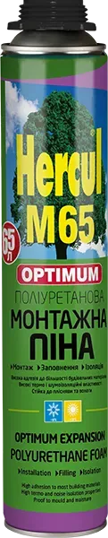 Монтажна піна Hercul М65 Mega під пістолет, 850 мл Hercul — фото, ціна 208,00 грн
