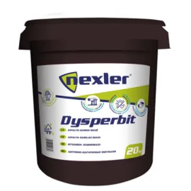 Бітумно-каучукова мастика NEXLER DYSPERBIT, 20 кг — Купити Покрівельні матеріали — профнастил, мембрани, водостоки, шифер