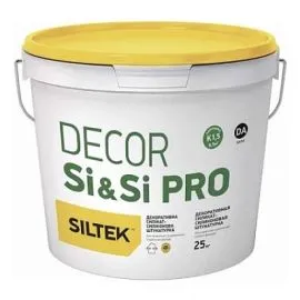 Siltek Decor Si & Si Pro Штукатурка декоративна силікат-силіконова, камінцева 1,5 мм, база DА (25 кг) — Купити Штукатурка – якісне оздоблення стін та стель