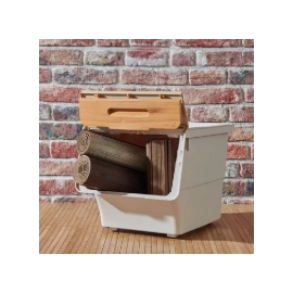 Органайзер-ящик на 12л універсальний, 35,5*27*37см, бамбукова кришка