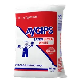 Aygips Saten Ultra White (мішок 25кг) — Купити Штукатурка – якісне оздоблення стін та стель