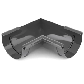 Кут внутрішній 90° BRYZA 125мм, графіт