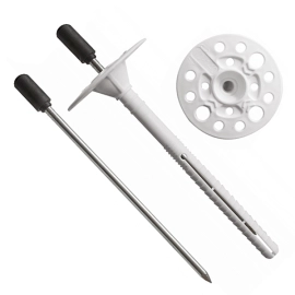 Термодюбель 10х120 мм с оцинкованным гвоздем и термоголовкой LMX Wkret-met Польша