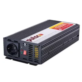 Перетворювач напруги/Зарядн. пристрій PULSO IMBC-1010/12V-220V/1000W/10A/мод.хвиля/клеми — Купити Енергозабезпечення — генератори, павербанки, сонячні панелі