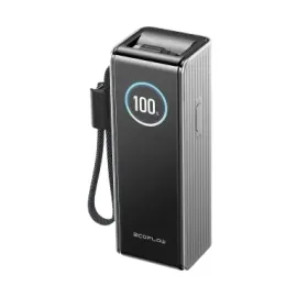 Павербанк EcoFlow RAPID Power Bank з кабелями 25000mAh сріблястий — Купити Енергозабезпечення — генератори, павербанки, сонячні панелі