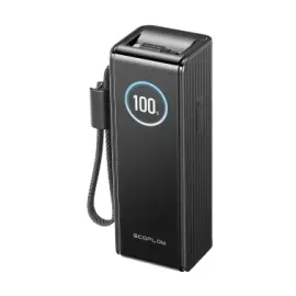 Павербанк EcoFlow RAPID Power Bank з кабелями 25000mAh чорний — Купити Енергозабезпечення — генератори, павербанки, сонячні панелі