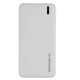 Power Bank - Портативна батарея 10.000 mAh. білий - GP-10W GRUNHELM — Купити Енергозабезпечення — генератори, павербанки, сонячні панелі