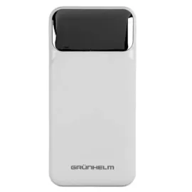 Power Bank - Портативна батарея 10.000 mAh. білий - GP-10WQC швидка зарядка 22.5W GRUNHELM — Купити Енергозабезпечення — генератори, павербанки, сонячні панелі
