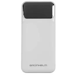 Power Bank - Портативна батарея 20.000 mAh. білий - GP-20WQC швидка зарядка 22.5W GRUNHELM — Купити Енергозабезпечення — генератори, павербанки, сонячні панелі