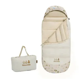 Спальник дитячий з капюшоном Naturehike B180 CNH22SD001, бежевий — Купити Туристичне спорядження - спальні мішки