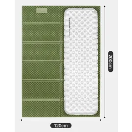 Килимок складаний подвійний IXPE Naturehike CNK2450WS044, алюмінієва плівка, 200x120х1,8 см — Купити Туристичне спорядження — каремати